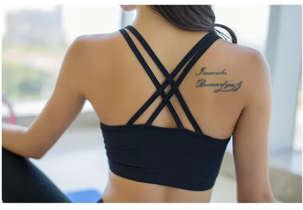 Crossed Front Yoga Bra - Image 7